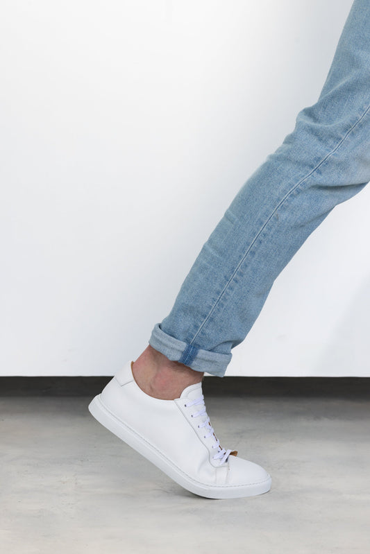 White Calfskin Città Sneaker