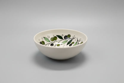 Handmade Hebron Ceramic Serving Bowl | Palestinian Pottery, Food-Safe , Hand-Painted Design