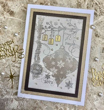 Woodware Clear Singles Winter Bauble 4 in x 6 in Stamp Set