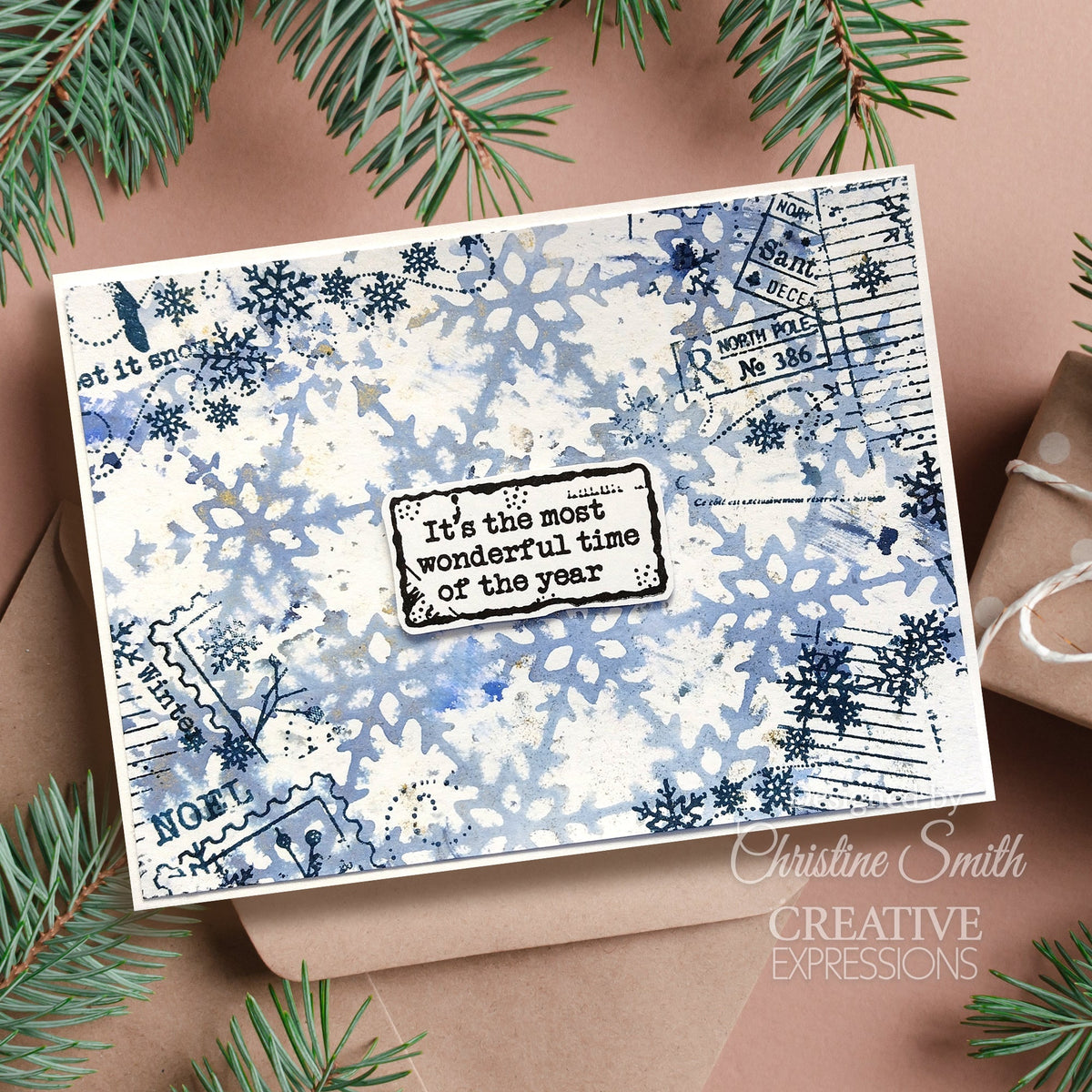 Woodware Snowflake Screen 6 in x 6 in Mask