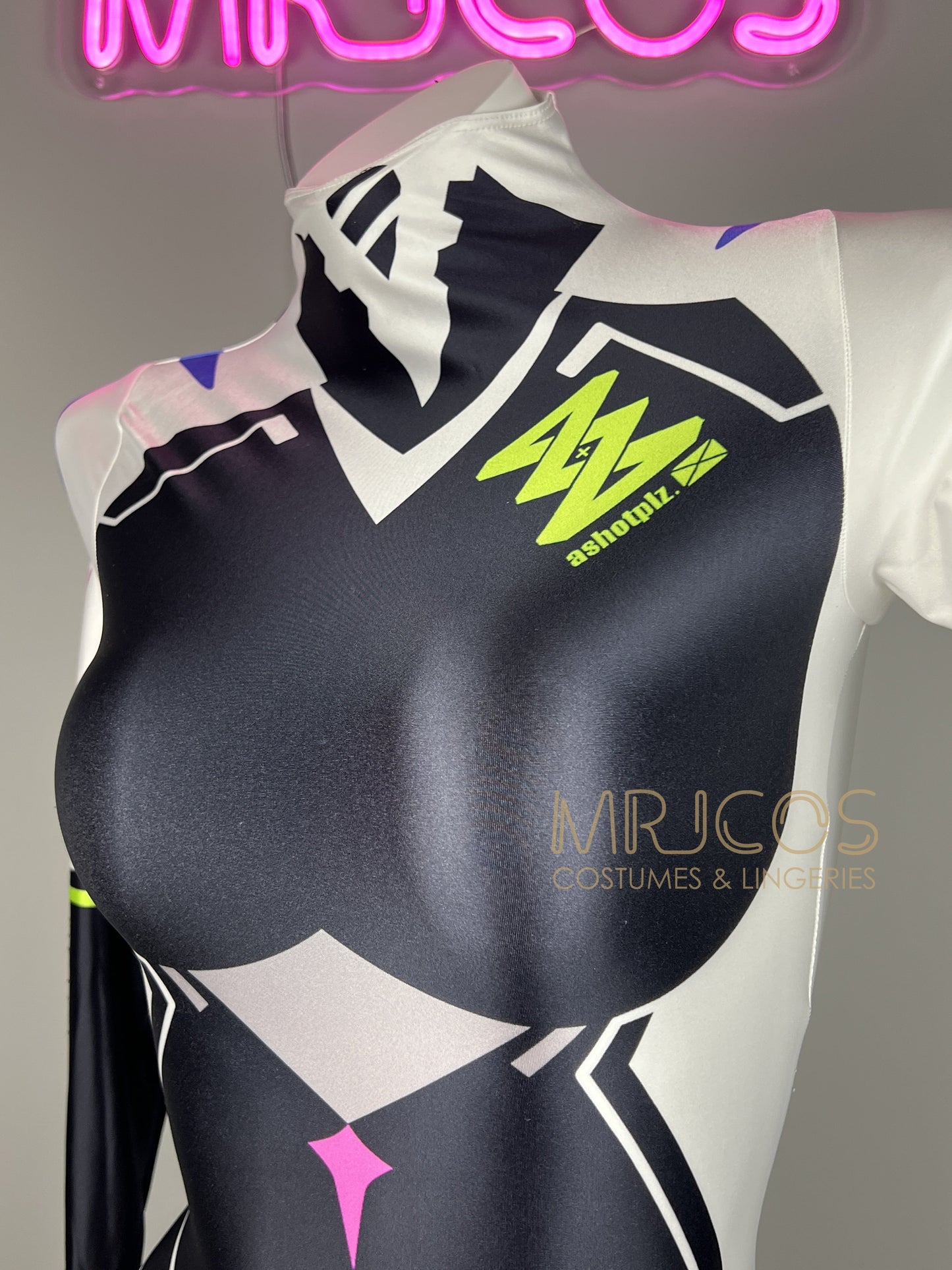 Anime Sci-fi Spandex Swimwear Cosplay Bodysuit Race Queen Costume Zentai