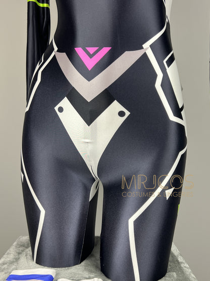 Anime Sci-fi Spandex Swimwear Cosplay Bodysuit Race Queen Costume Zentai
