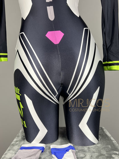 Anime Sci-fi Spandex Swimwear Cosplay Bodysuit Race Queen Costume Zentai