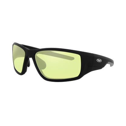Global Vision Kinetic Adjustable Padded Motorcycle Sunglasses. Safety Rated Soft-Touch Riding Glasses