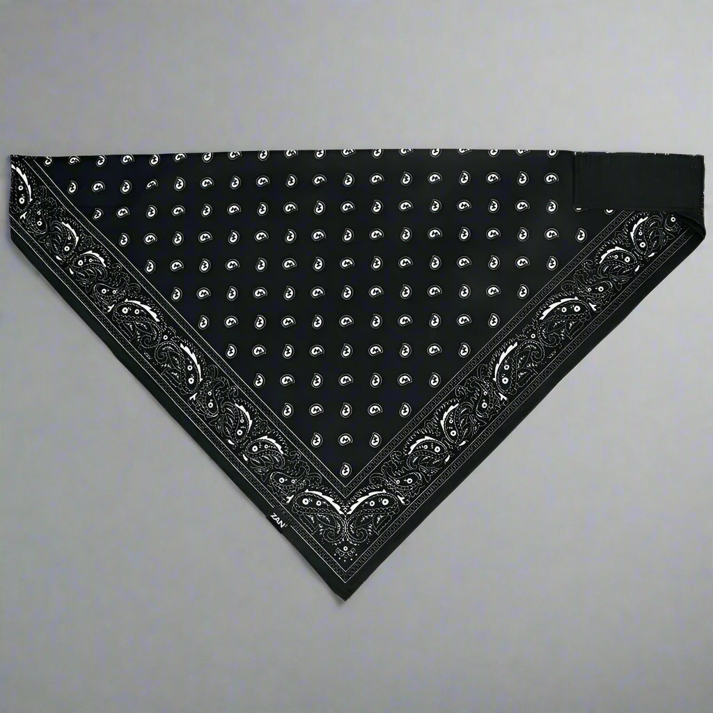 ZANheadgear 3 In 1 Classic B&W Paisley Bandana