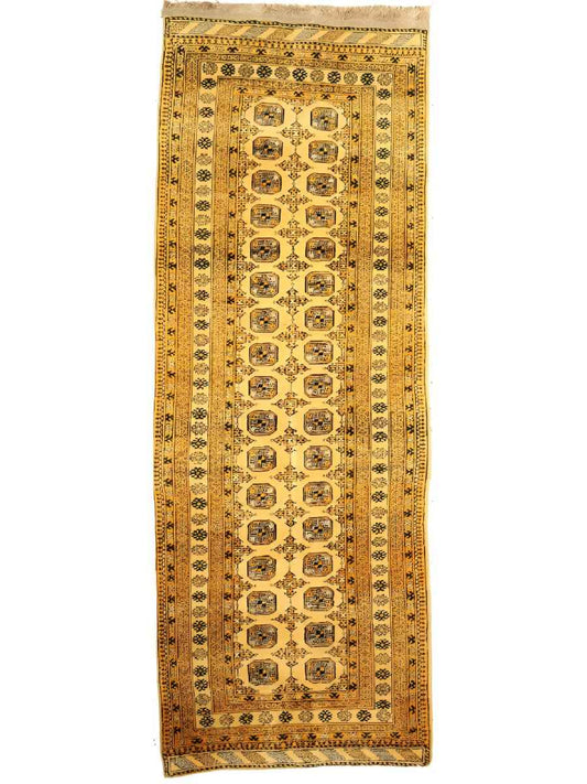 Afghan Bokhara Runner Rug | 3' 5" x 9' 4"