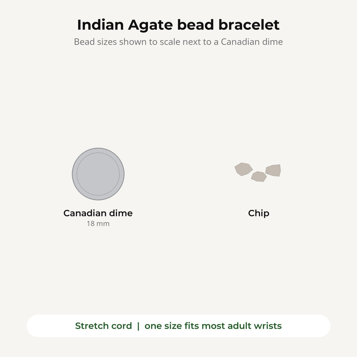 Agate India Chip Bracelet
