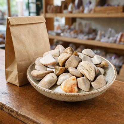 Agatized Coral Tumbled Stones