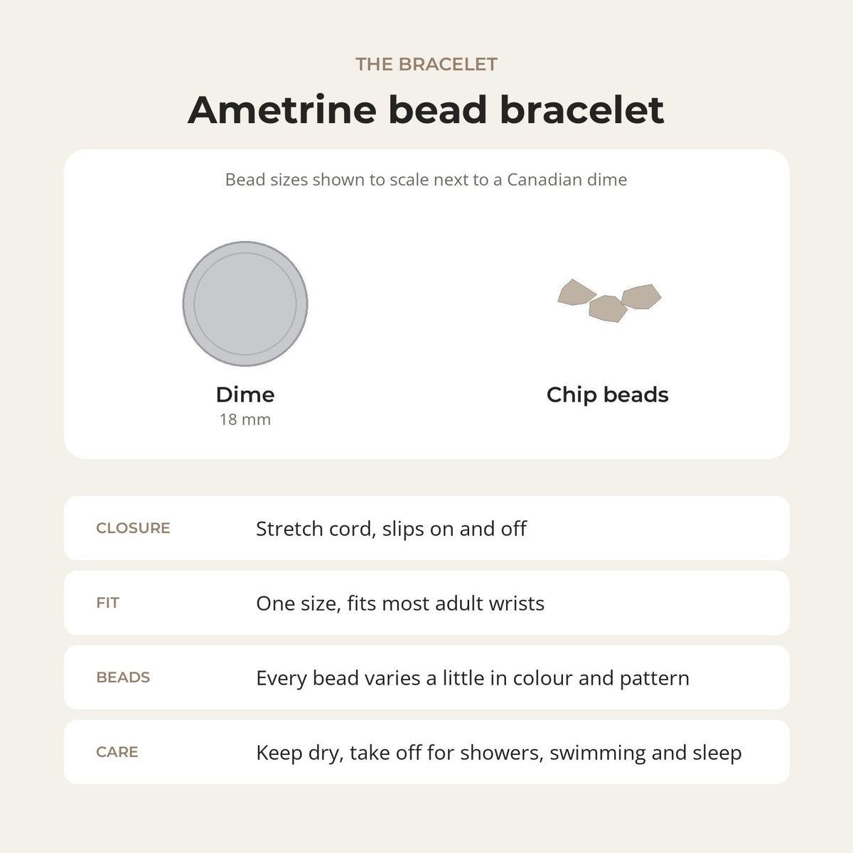 Ametrine Chip Bracelet