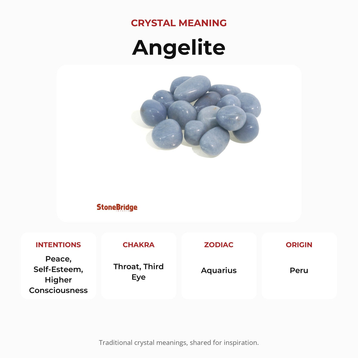 Angelite Tumbled Stones
