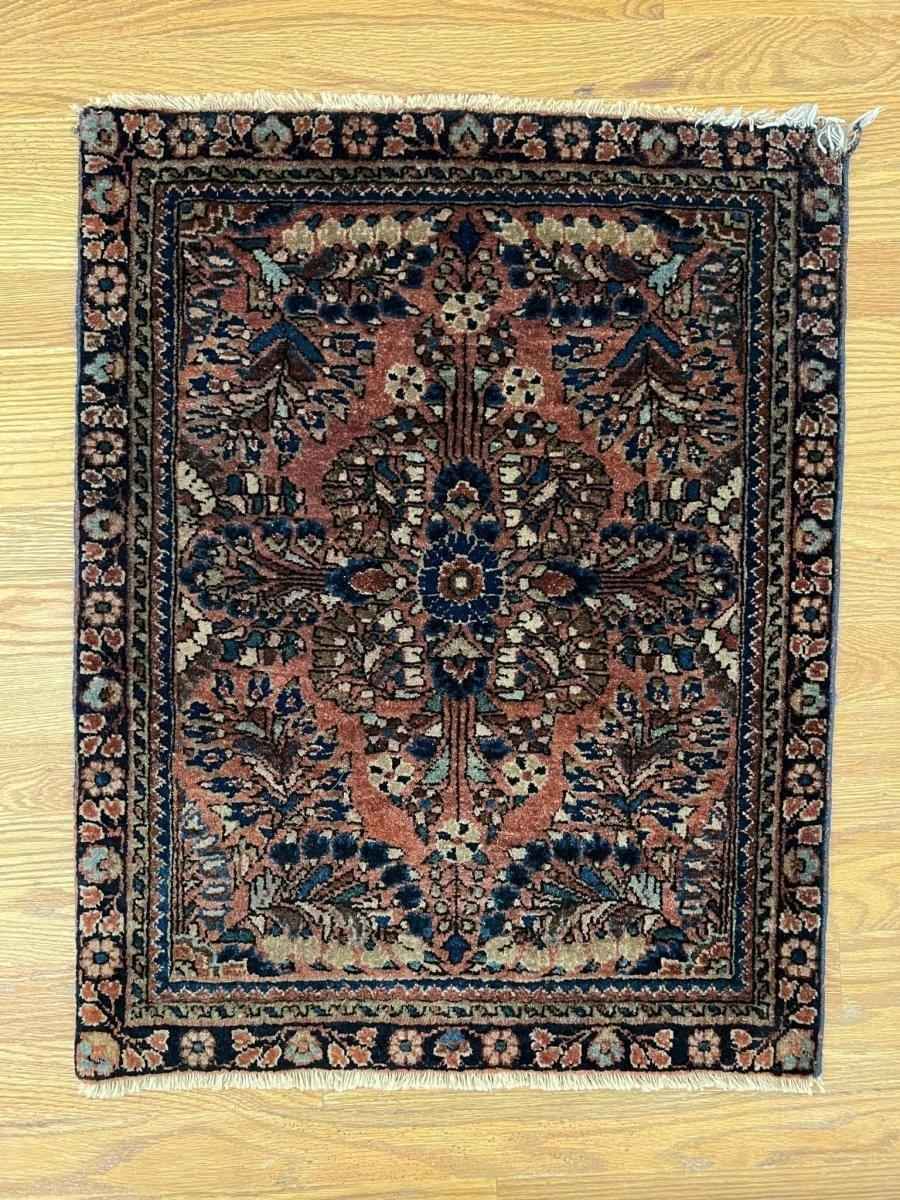 Antique Persian Sarouk Rug | 2' 4" x 1' 11"