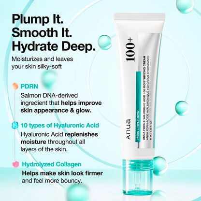 Anua PDRN Hyaluronic Acid 100 Moisture Cream 60ml