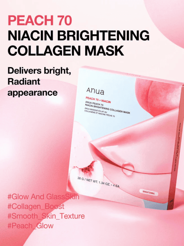 Anua Peach 70 Niacin Brightening Collagen Mask 38g