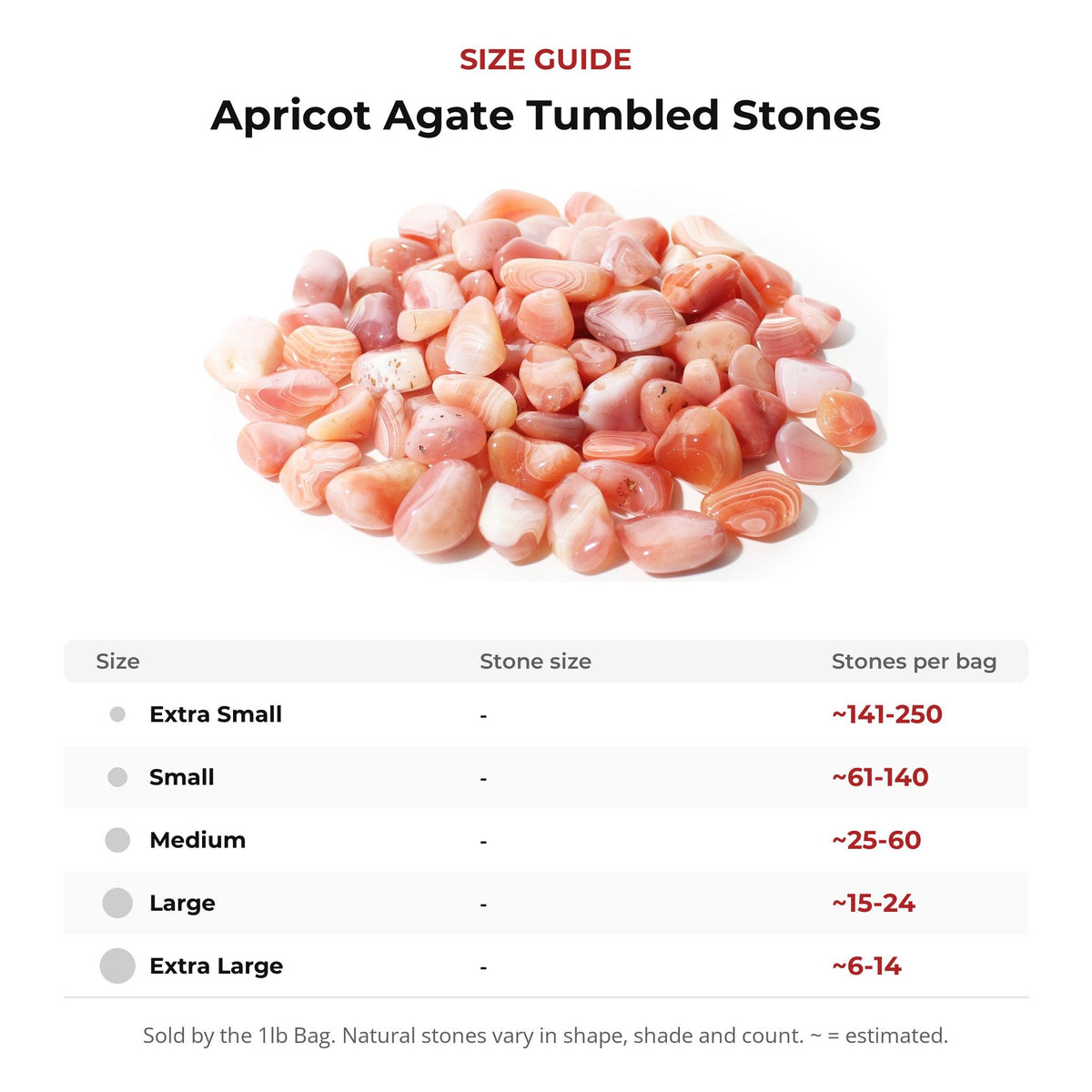 Apricot Agate Tumbled Stones