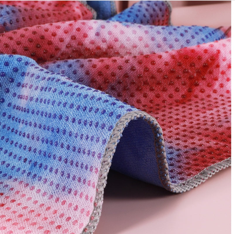 The New Magic Color Yoga Blanket & Towel – Non-Slip Sweat-Absorbent Yoga Mat Cover