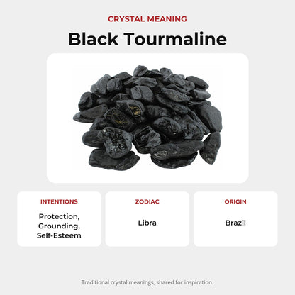 Black Tourmaline A Tumbled Stones
