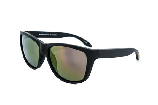 Boléro Arvado — Matte Black Wayfarer Polarized Sunglasses