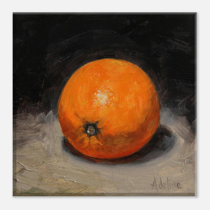 Vibrant Orange Canvas Print - Cheerful Fruit Kitchen Décor