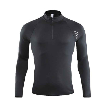 Half-Zip Quick-Dry Workout Top – Outdoor Running & Fitness Activewear
