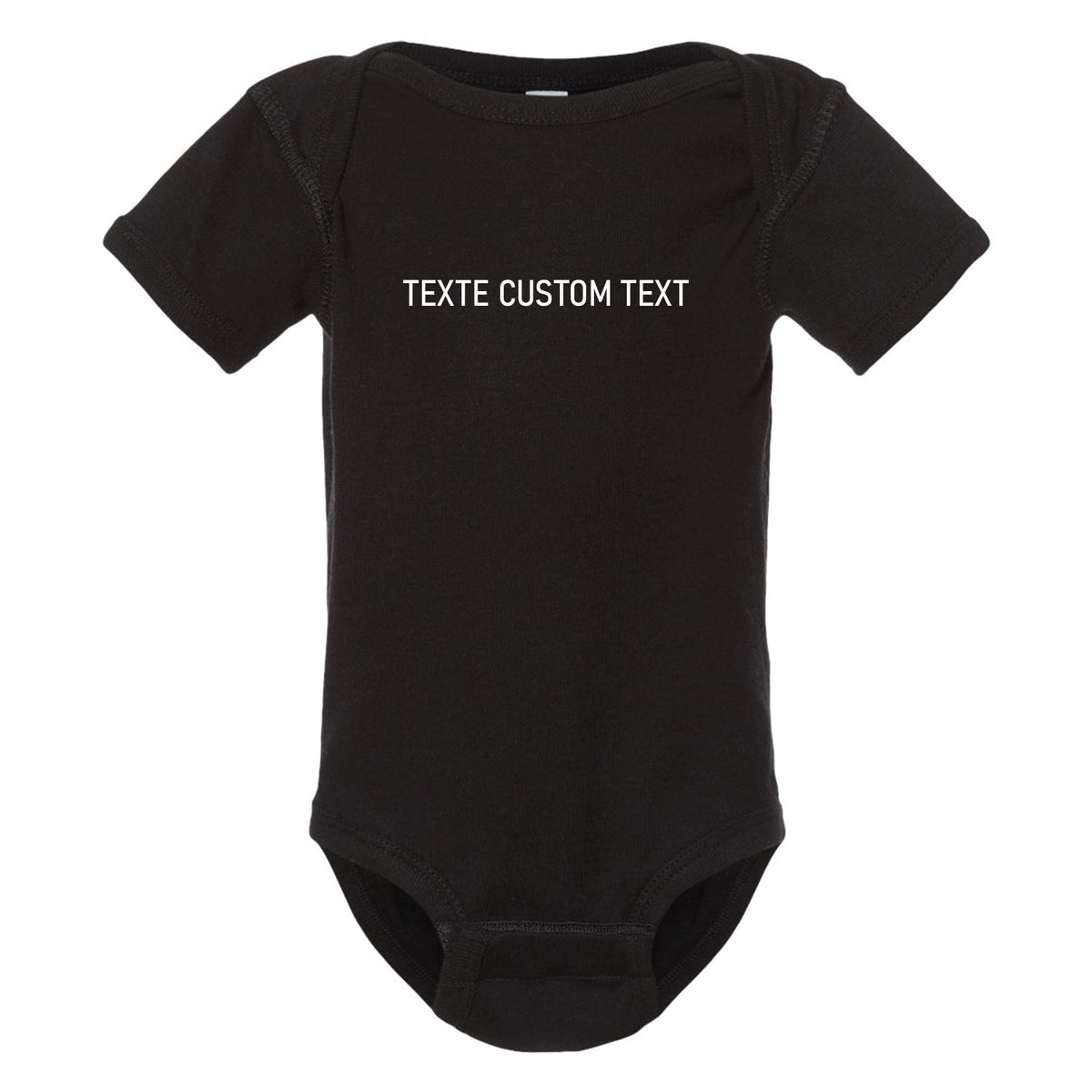 Cache-couche personnalisable avec texte brodé