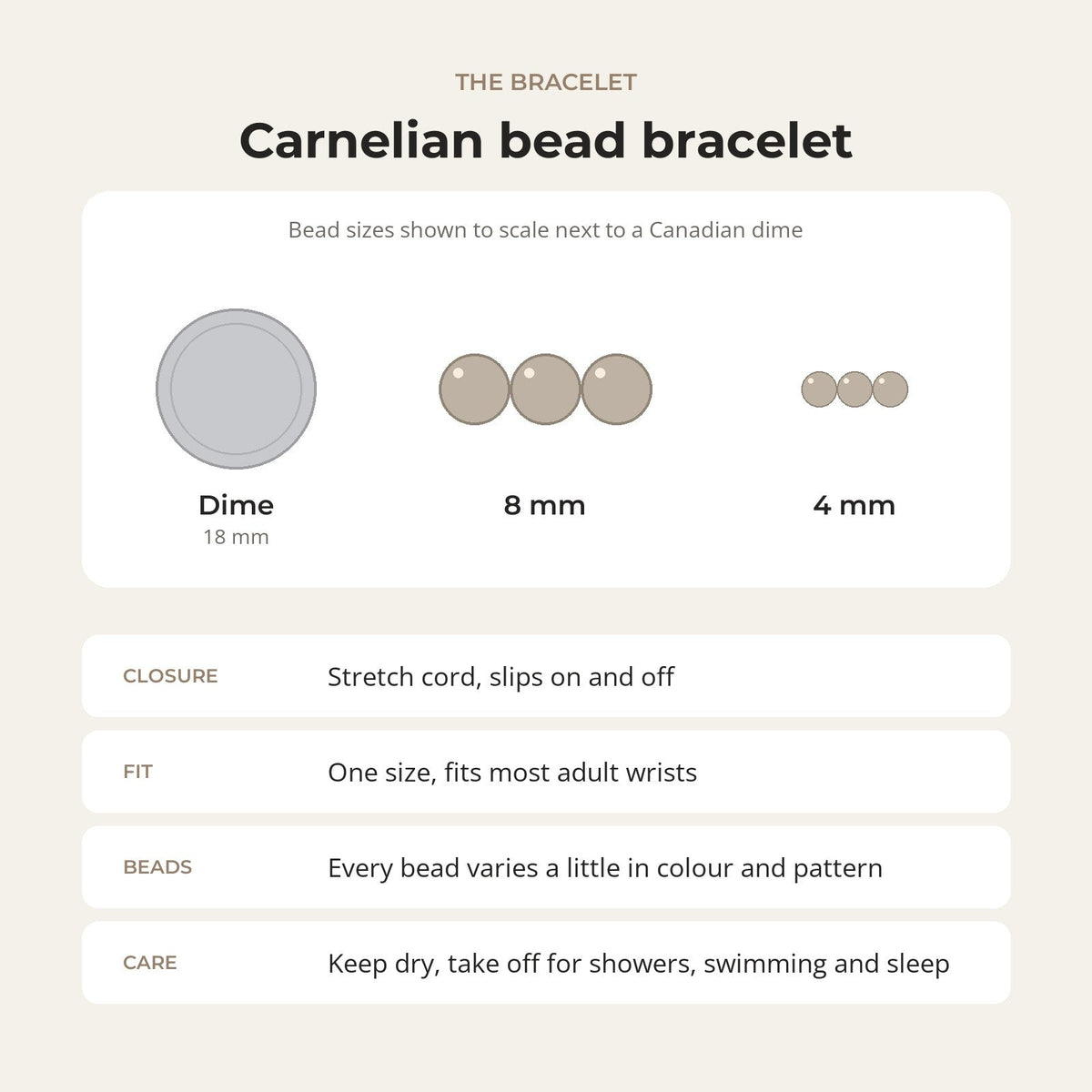Carnelian A Round Bracelet