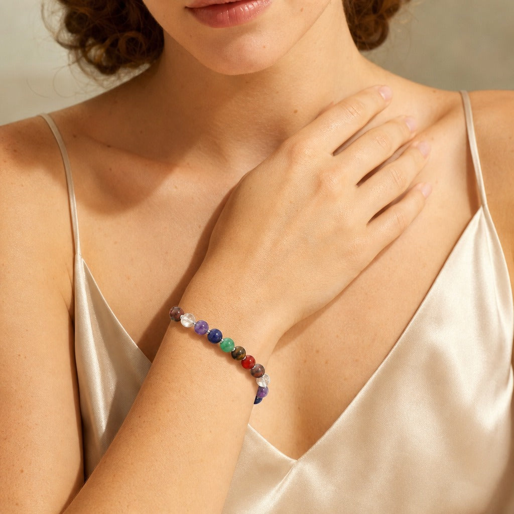Chakra Stones Bracelet - 8mm