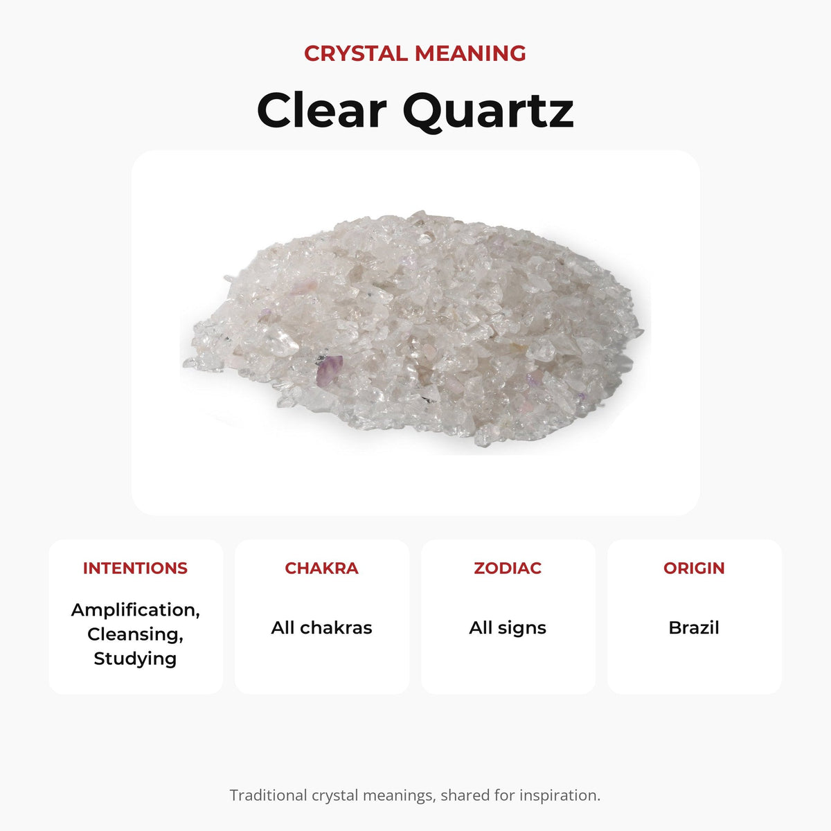 Clear Quartz A Tumbled Stones - Assorted