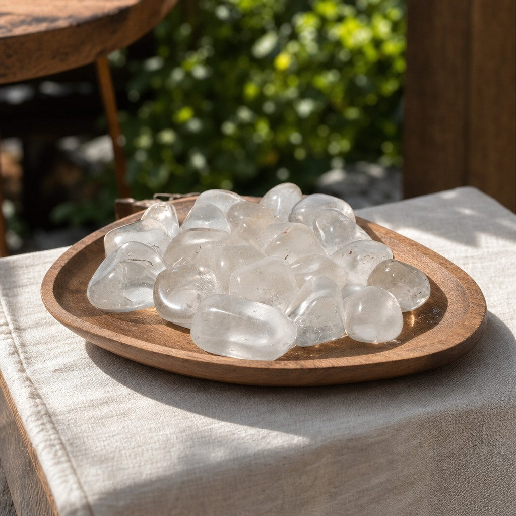 Clear Quartz A Tumbled Stones