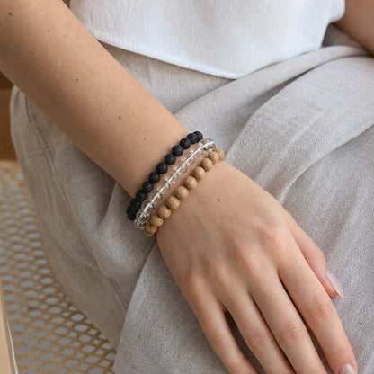 Clear Quartz Bead Bracelet