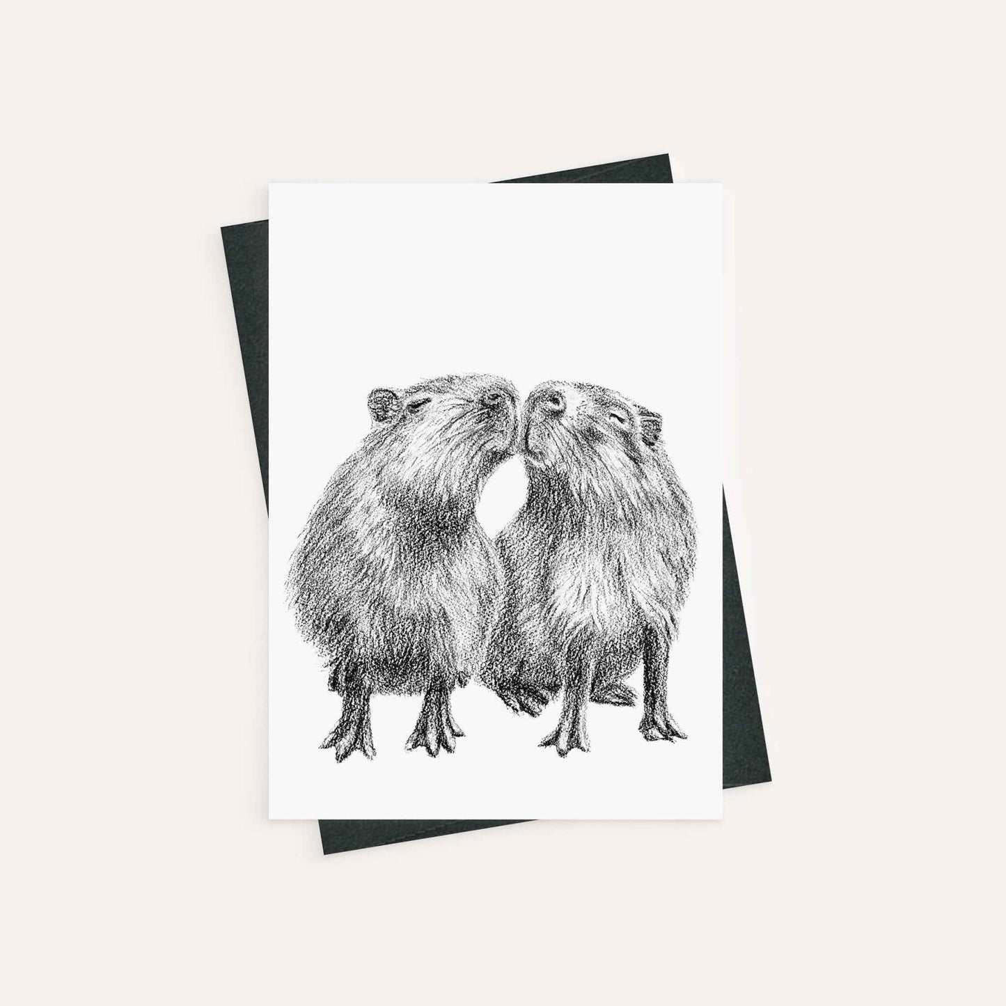 Capybaras  - greeting card