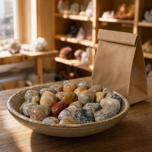 Crazy Lace Agate Tumbled Stone