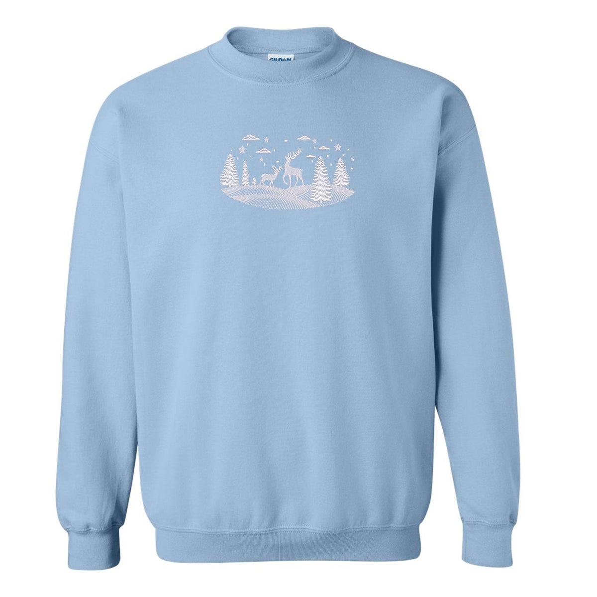 Crewneck Paysage d'hiver brodé