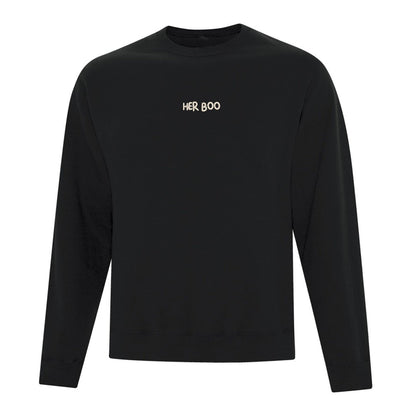 Crewneck "Her Boo" brodé
