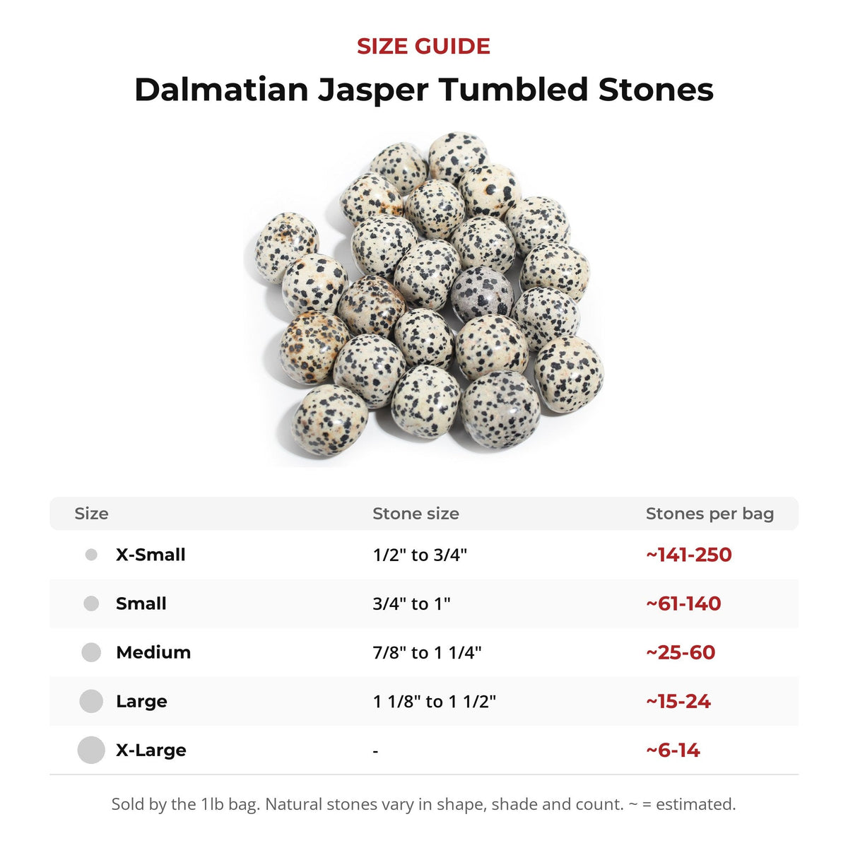Dalmatian Jasper Tumbled Stones