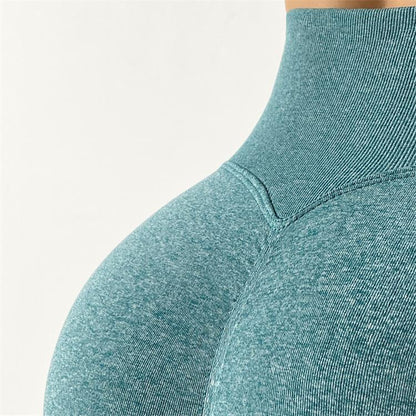 Women’s Striped Fitness Leggings – High-Waisted Tummy Control Gym & Yoga Pants