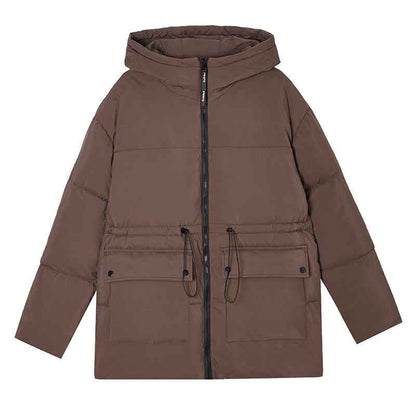 Women's Versatile Hooded Cotton-Padded Jacket