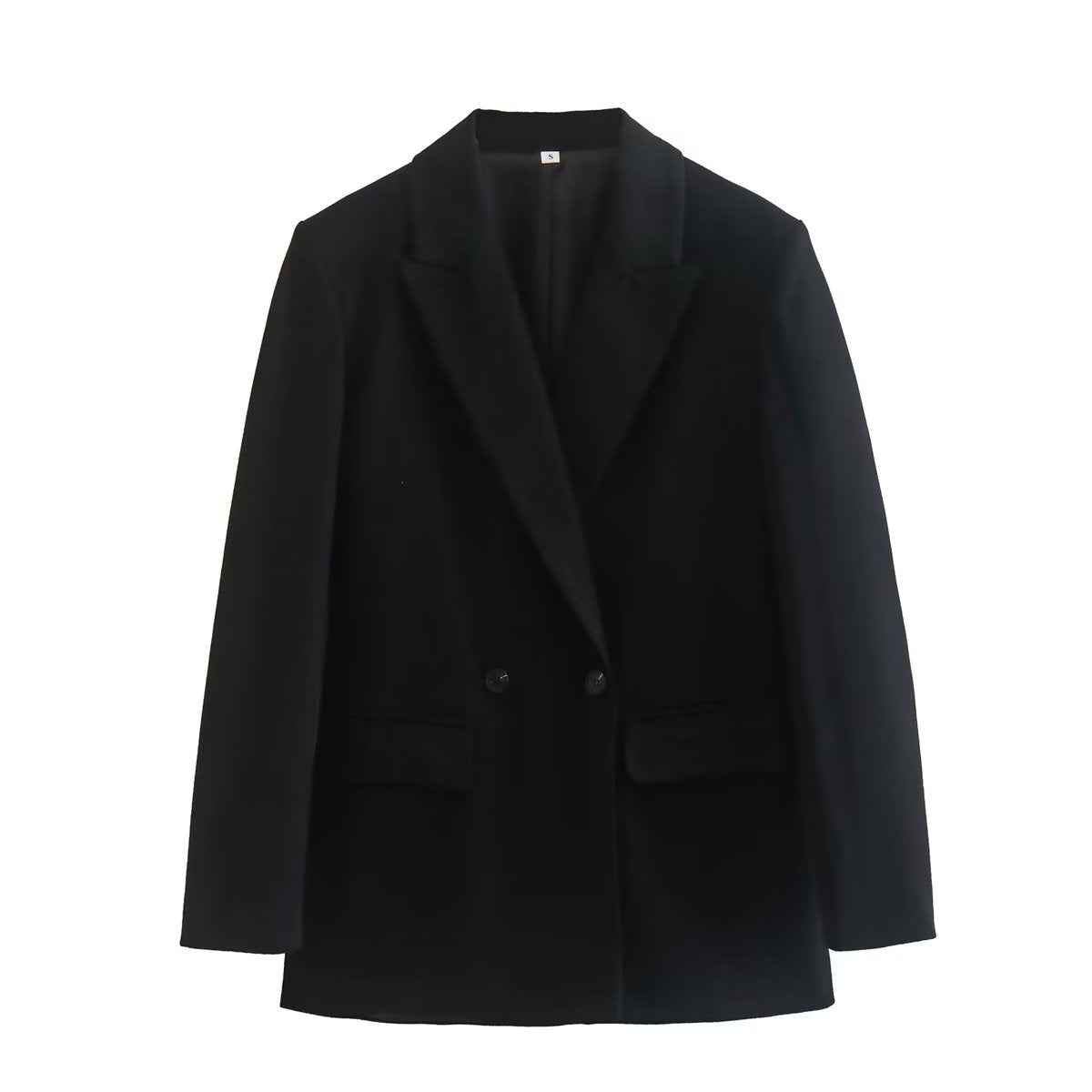 Women’s Two-Button Blazer – Elegant Street Style Tailored Jacket for Casual & Workwear