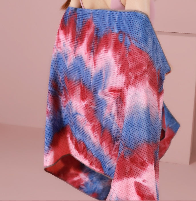 The New Magic Color Yoga Blanket & Towel – Non-Slip Sweat-Absorbent Yoga Mat Cover