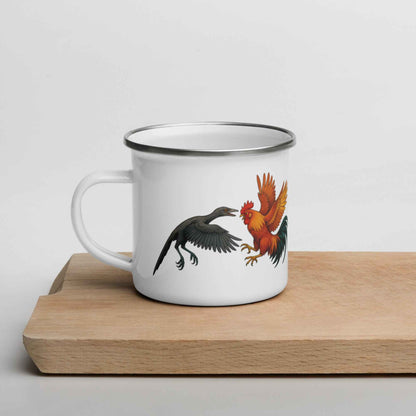 Chickasaurous Cousin Battel Enamel Mug
