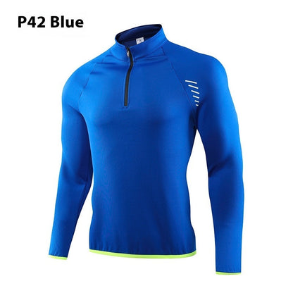 Half-Zip Quick-Dry Workout Top – Outdoor Running & Fitness Activewear