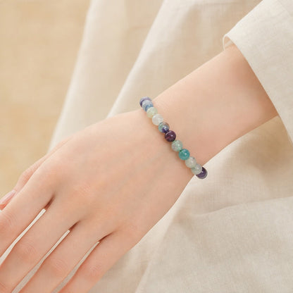Fluorite Bead Bracelet