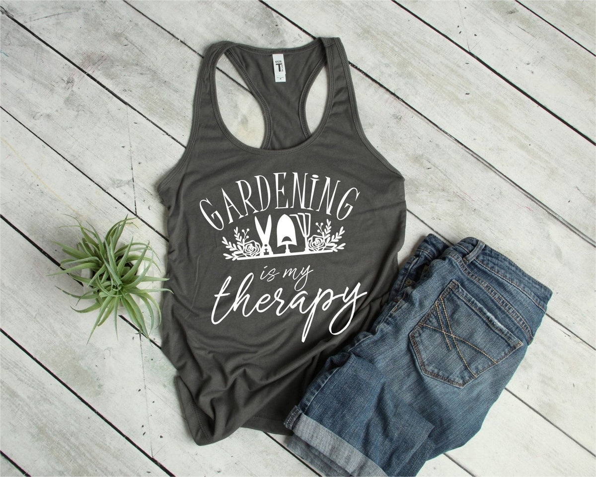 Gardening Is My Therapy Tank Top