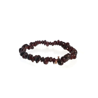 Garnet Bead Bracelet