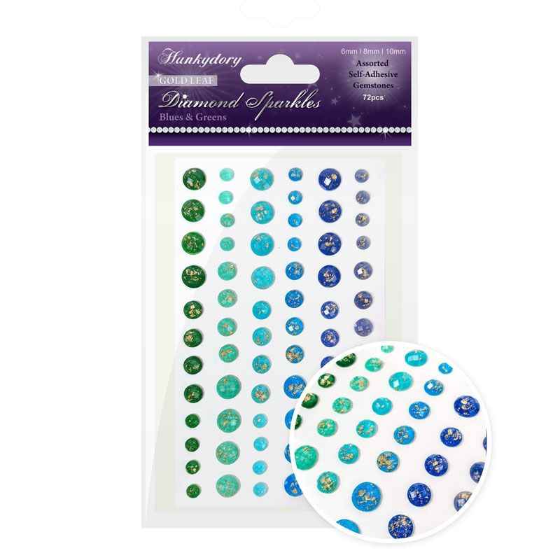 Diamond Sparkles Gemstones - Gold Leaf