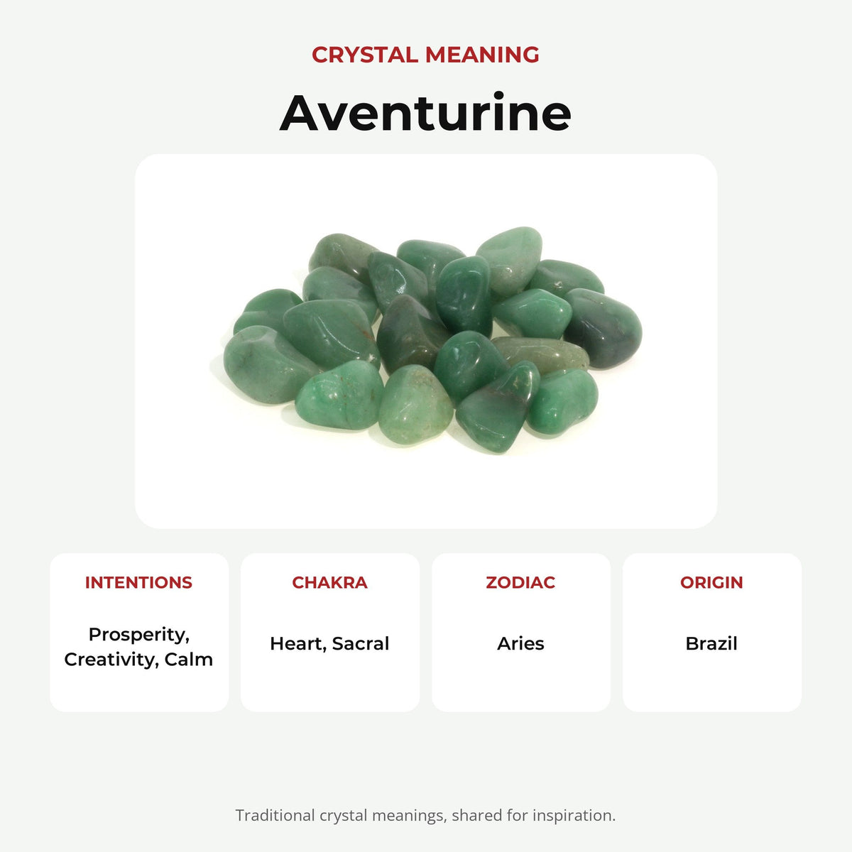 Green Aventurine Tumbled Stones - Brazil