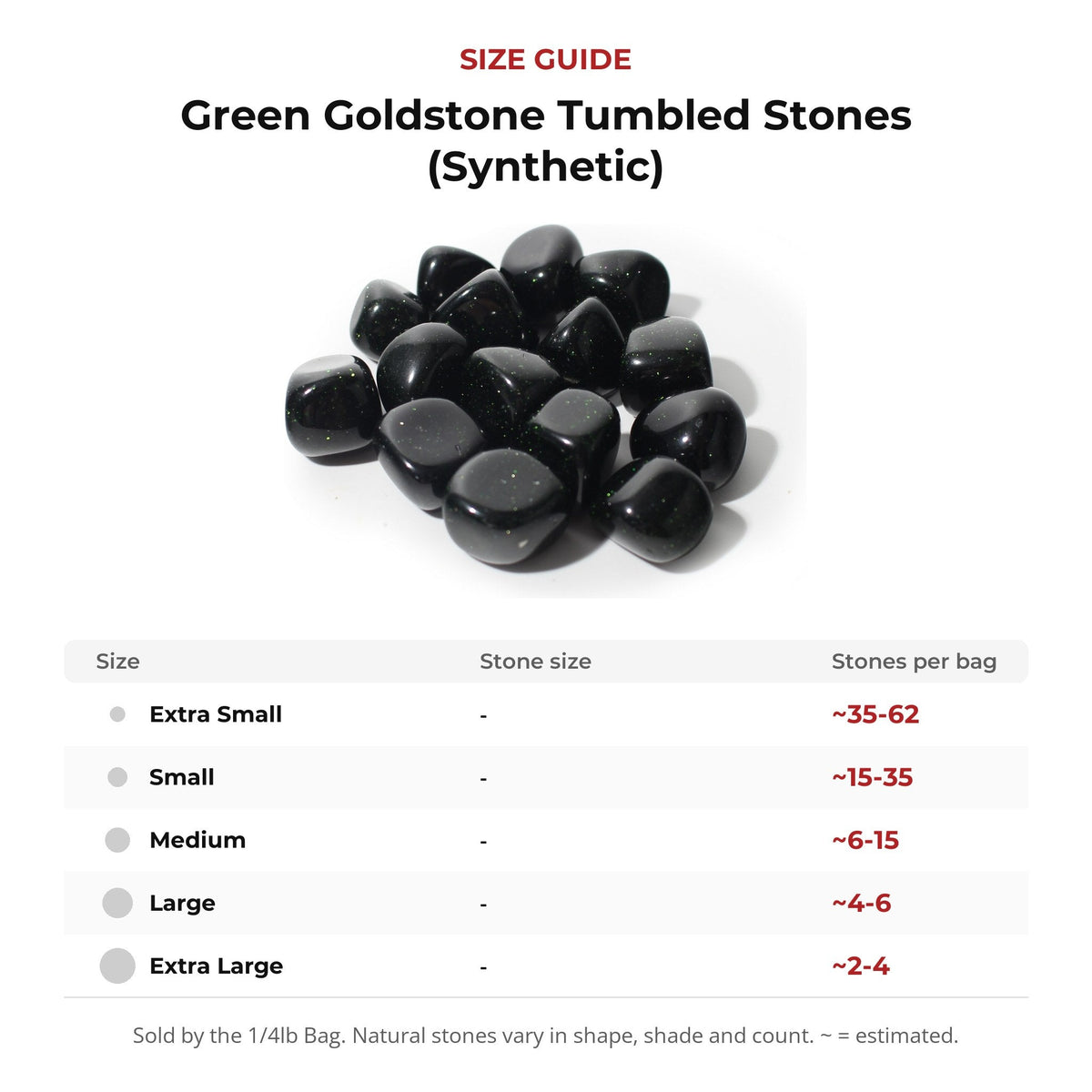 Green Goldstone Tumbled Stones (Synthetic)