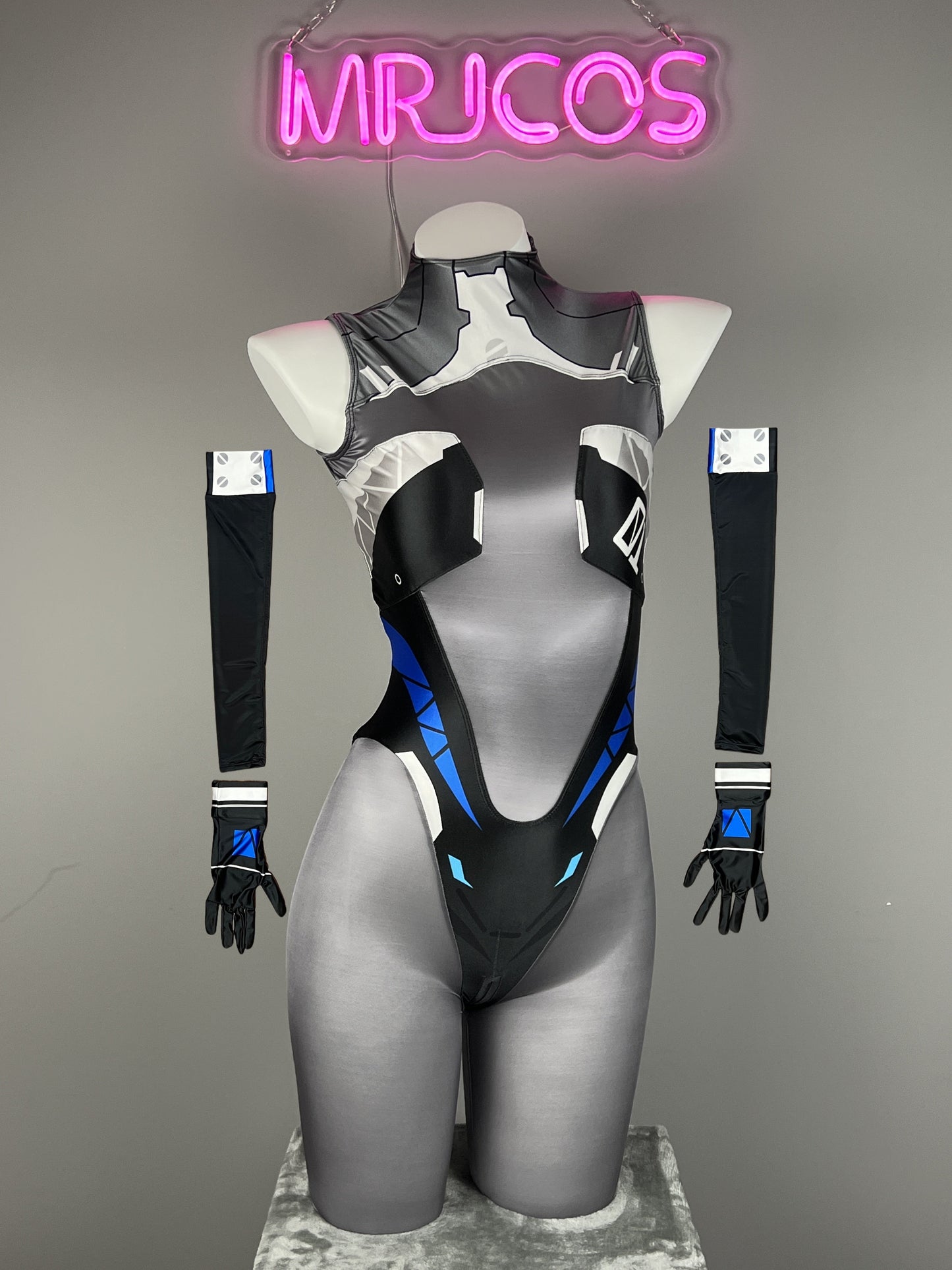 Anime Sci-Fi Spandex Cosplay Open Crotch Bodysuit Costume Lingerie Zentai