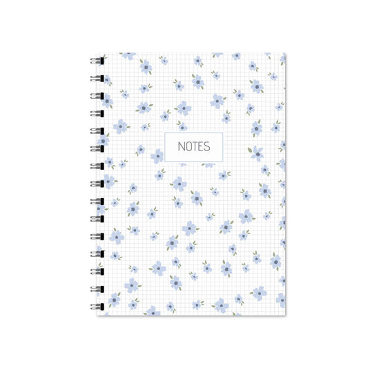 Purple Simple Floral Notebook