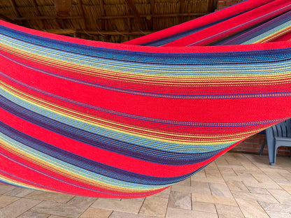 Premium Brazilian Style Double Hammock with Universal Stand