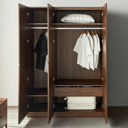 Hobro 3-Door Wooden Wardrobe